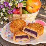 Homemade taro purple sweet potato mooncakes – bánh trung thu nhân khoai môn khoai lang tím