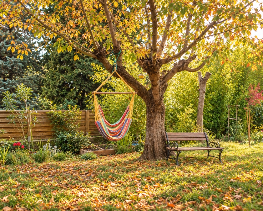 Stop explaining yourself and enjoy a peaceful moment in the autumn garden at Chez Thao Hoang